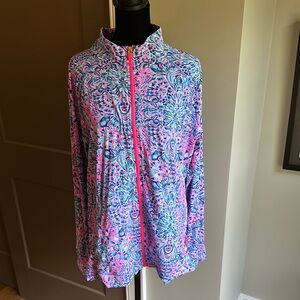 Lilly Pulitzer Hadley Luxletic Zip-Up XL
